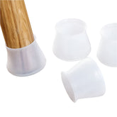 Pack of 4 Silicone Chair Leg Cap - Furniture Table Feet Cover Bottom Pad - Rubber Floor Protector
