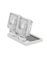 Rechargeable Dual Head Solar Fan