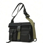 Trendy Multi-Layer Crossbody Shoulder Bag with double pocket