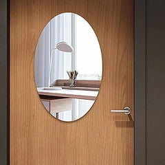 Oval Shape Mirror Wall Sticker