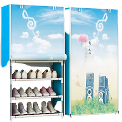 8 layer Printed Shoe Rack