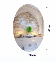 Oval Shape Mirror Wall Sticker