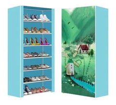 8 layer Printed Shoe Rack