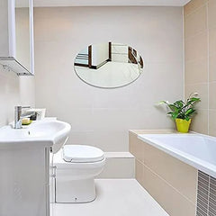 Oval Shape Mirror Wall Sticker