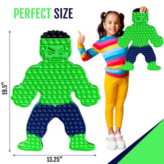 Extra Large Pop it, Giant Popits, Sensory Push Toy, Jumbo 146 Bubbles, 19.5 Inch Red Superhero Man, Huge Spider Poppers, Anxiety Stress Relief