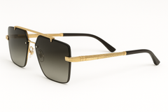 Gold Frame Gradient Lens Sunglasses