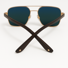 Classic Gold Arm Sunglasses UV Protection