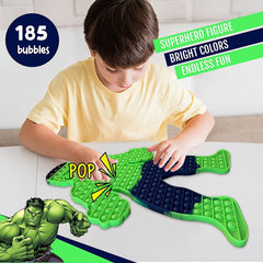 Extra Large Pop it, Giant Popits, Sensory Push Toy, Jumbo 146 Bubbles, 19.5 Inch Red Superhero Man, Huge Spider Poppers, Anxiety Stress Relief
