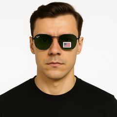 Luxury Green Gradient Aviator Sunglasses