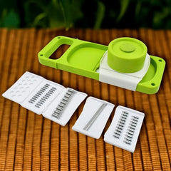 Slicer for Kitchen 5 in 1 Foldable Vegetable Slicer Blade Potato Cutter, Veggie Slicer, Onion Slicer, Julienne Grater with Protective Guards
