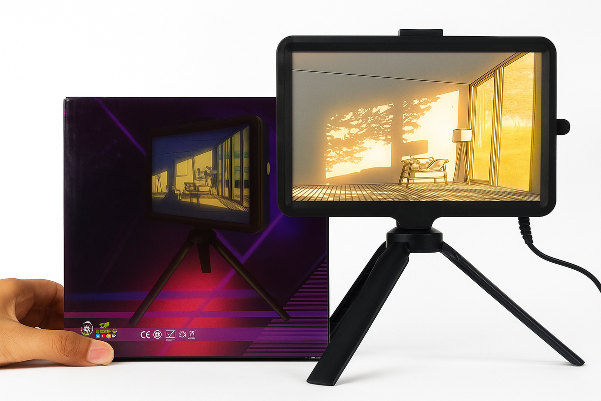 3D Sunset Projection Lamp with Scenic Shadow Effect – Modern Ambient Room Decor