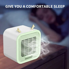 Portable Mini Air Cooler & Humidifier – Compact Cooling Fan for Home & Office