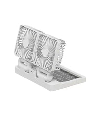 Rechargeable Dual Head Solar Fan