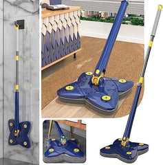 360° Rotatable Cleaning Mop ️ - Automatic Water Pressure Microfiber Telescopic Spin Mop - Flower Shape