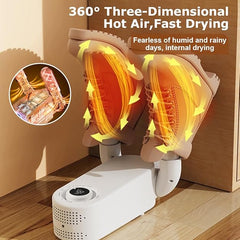 360° Electric Shoe Dryer with Hot Air Circulation – Fast Drying & Odor Removal for All Footwear