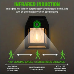 Single Bulb Solar Outdoor Wall Light