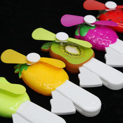 Handheld Fruit-Shaped Mini Fan (Pack of 4)