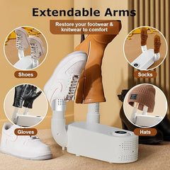 360° Electric Shoe Dryer with Hot Air Circulation – Fast Drying & Odor Removal for All Footwear