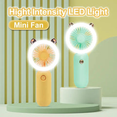 Mini Rechargeable fan with LED Light