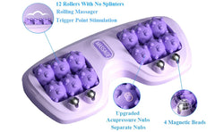 Multifunctional Acupressure Foot Massager with Magnetic Therapy and Rolling Nubs