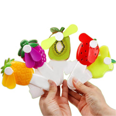 Handheld Fruit-Shaped Mini Fan (Pack of 4)