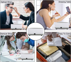 Ultrasonic Jewelry Cleaner,Portable Professional Household Ultrasonic Cleaning Machine Ultrasonic Cleaner Machine for Jewelry Ring Necklaces Eyeglass Watches Razors Makeup Brush Dentures
