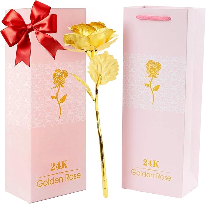 24k Gold Rose with Luxury Gift Box