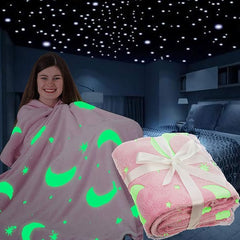 Outer Space Glow In The Dark Blanket