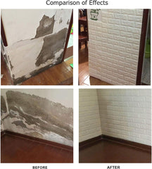 3D Brick Wall Sheets (Pack of 4)