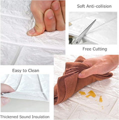 3D Brick Wall Sheets (Pack of 4)