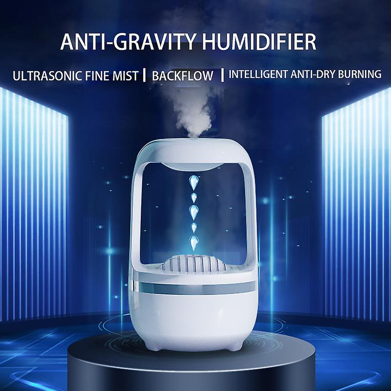 Anti Gravity Humidifier – Magical Floating Water Droplets with LED Light & Mist Maker