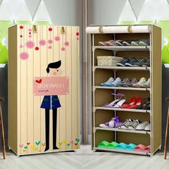 8 layer Printed Shoe Rack