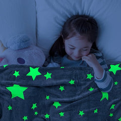 Outer Space Glow In The Dark Blanket