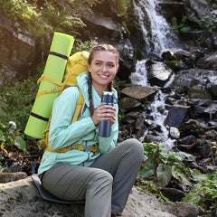 Steel Vacuum Flask Set with 3 Steel Cups-500ml