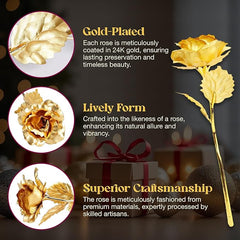 24k Gold Rose with Luxury Gift Box