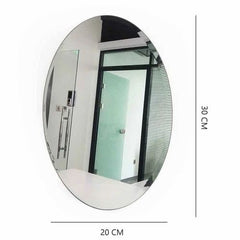 Oval Shape Mirror Wall Sticker