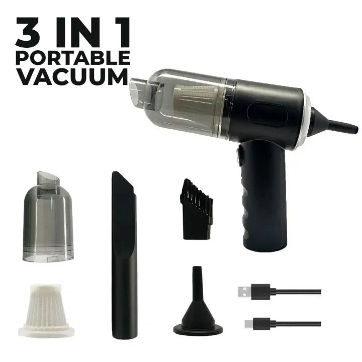 Buy 3-in-1 Portable Vacuum Cleaner | Car, Sofa & Home Use | COD in Pakistan