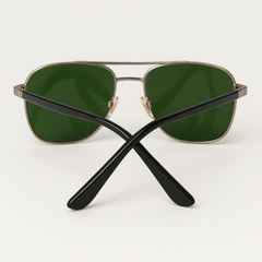 Sunglasses – Elite Green Lens Aviators glasses