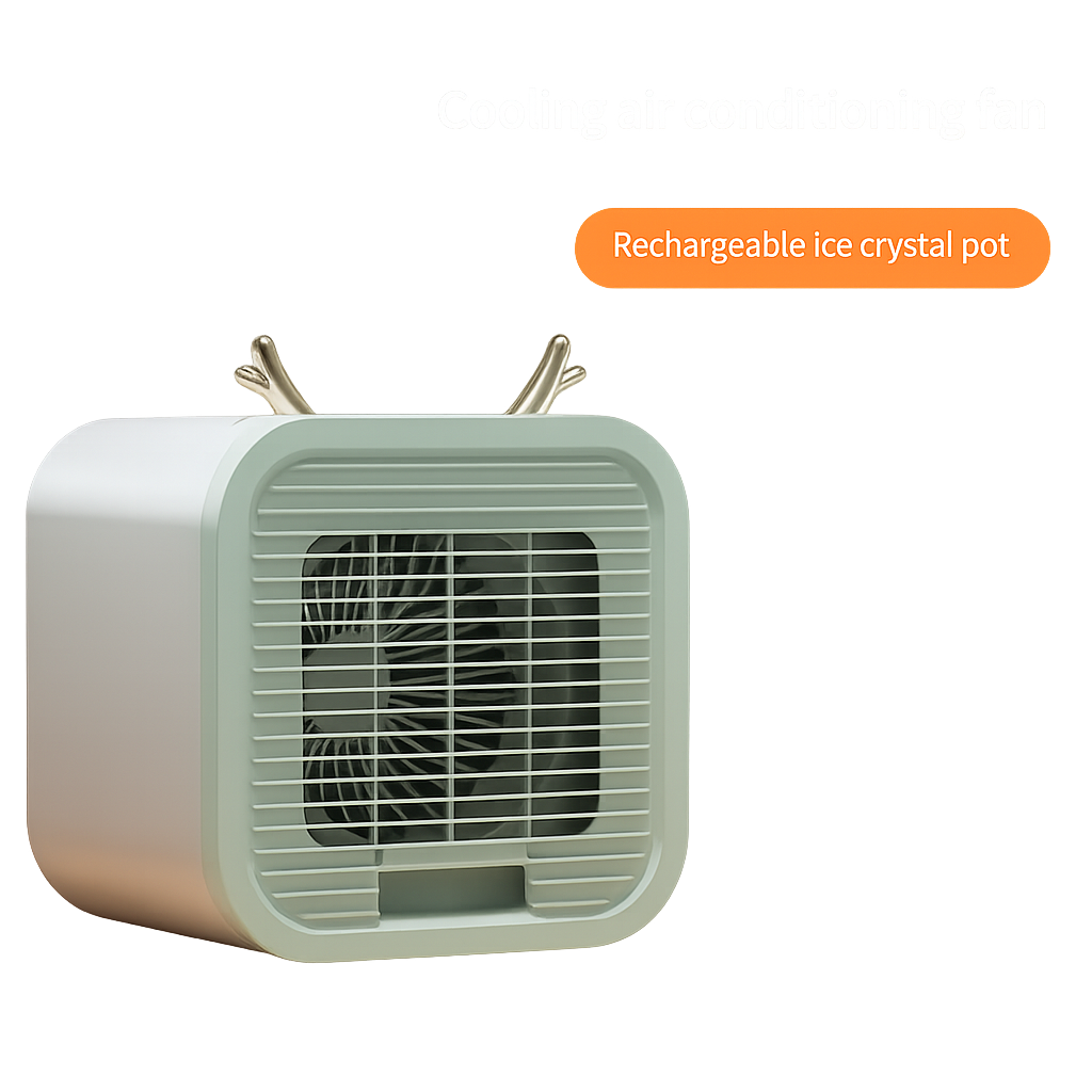 Portable Mini Air Cooler & Humidifier – Compact Cooling Fan for Home & Office