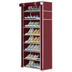 8-layers Multipurpose Shoe Rack with Fabric Cover
