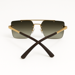 Gold Frame Gradient Lens Sunglasses