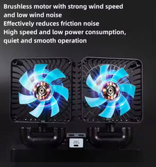 Rechargeable Dual Head Solar Fan