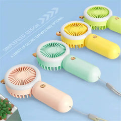 Mini Rechargeable fan with LED Light