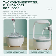Anti Gravity Humidifier – Magical Floating Water Droplets with LED Light & Mist Maker