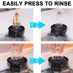 Automatic Glass Rinser for Kitchen Sink – High Pressure Cup Washer, Easy Cleaning Tool