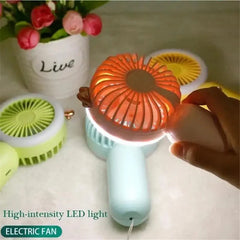 Mini Rechargeable fan with LED Light