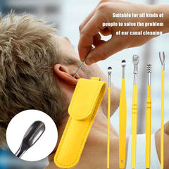 6 Pcs Ear Wax Cleaning Tool Pouch