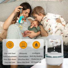 Anti Gravity Humidifier – Magical Floating Water Droplets with LED Light & Mist Maker