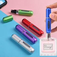 Pack of 5 Portable Mini Refillable Perfume Bottle With Spray.