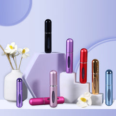 Pack of 5 Portable Mini Refillable Perfume Bottle With Spray.